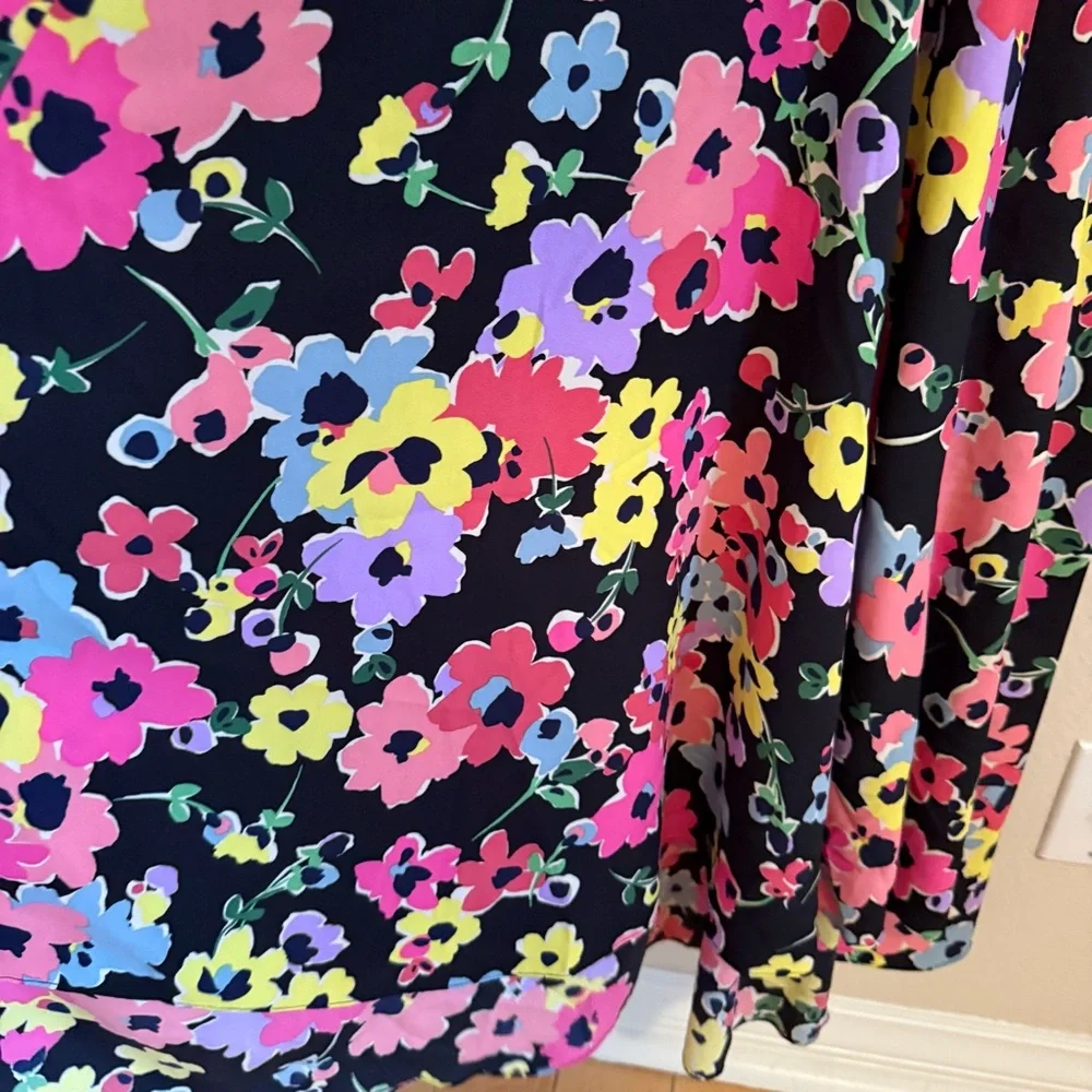 NWT Kate Spade Black Floral Sleeveless Maxi Dress Size 4